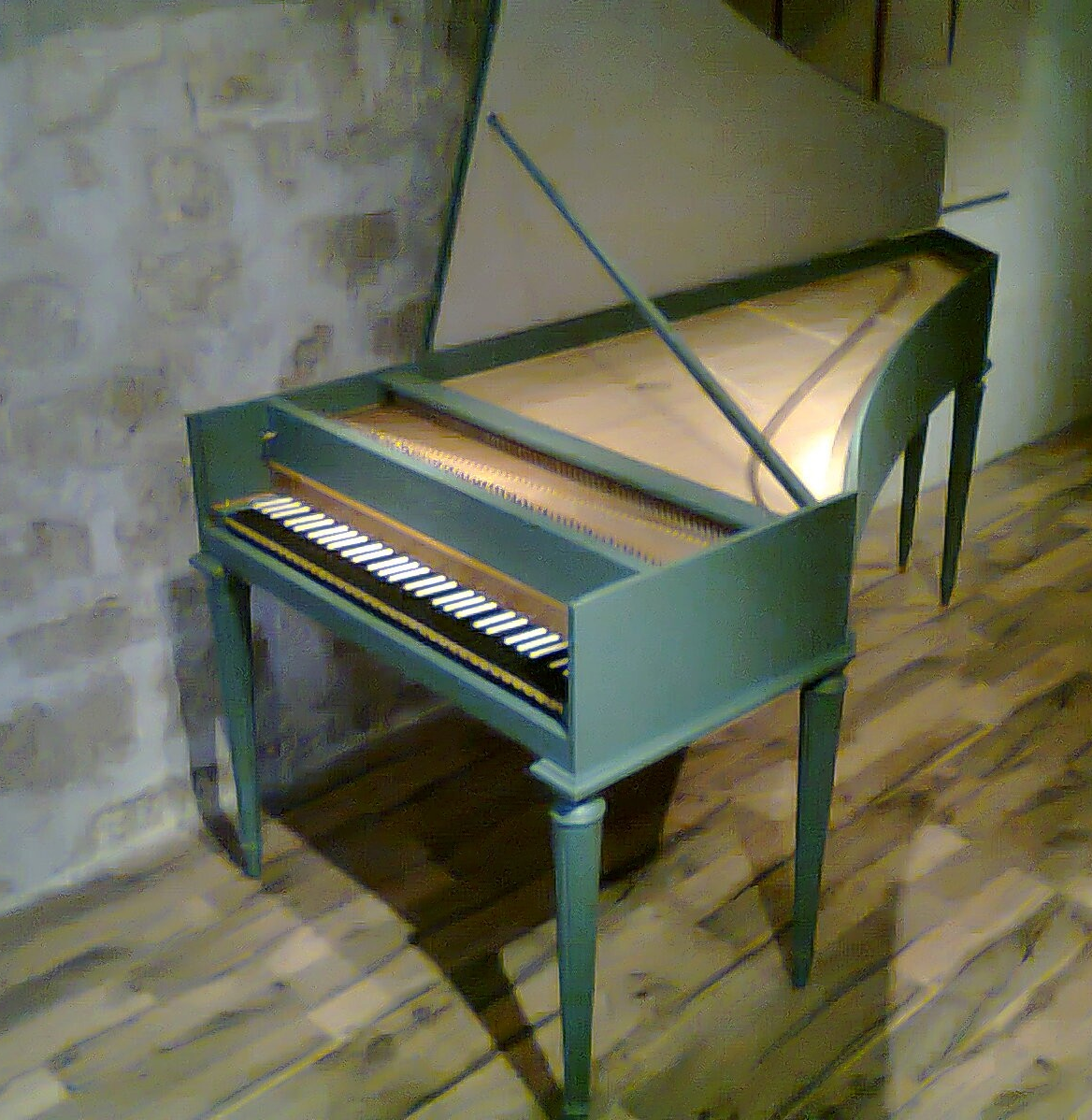 clavecin franco-flamand vert